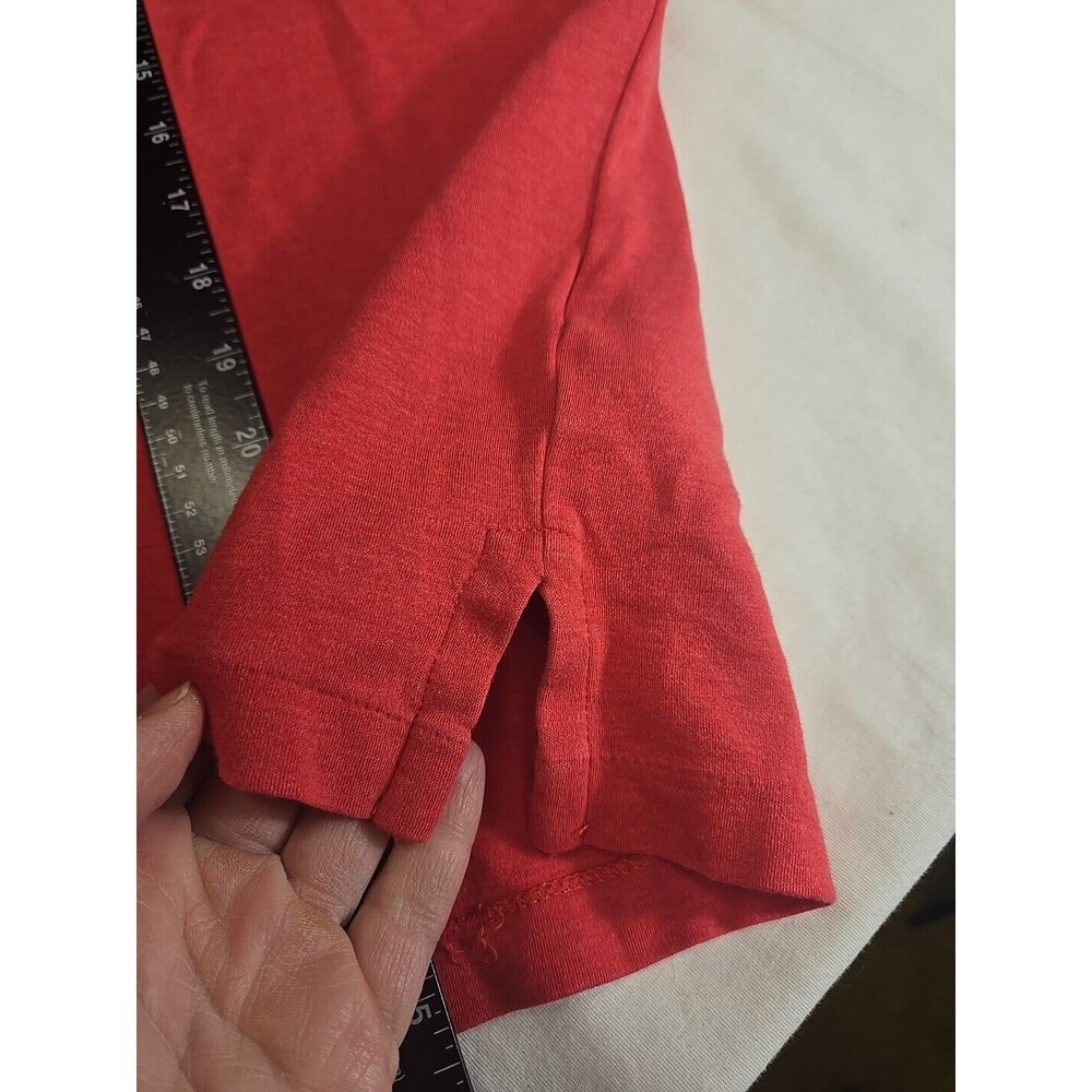 Polo Ralph Lauren Classic Fit Salmon Pink Short Sleeve Polo Men's Large Cotton - Picture 10 of 12